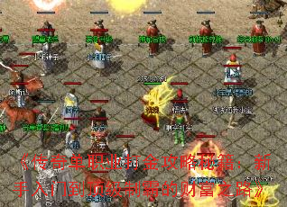 《传奇单职业打金攻略秘籍:新手入门到顶级制霸的财富之路》 《传奇单职业打金攻略秘籍:新手入门到顶级制霸的财富之路》