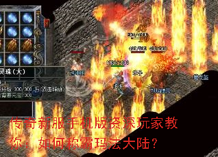 传奇新服手机版资深玩家教你:如何称霸玛法大陆? 传奇新服手机版资深玩家教你:如何称霸玛法大陆?