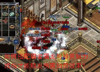 如何搭配霸者屠龙与珍贵魅力戒指才能触发伤害加倍效果? 如何搭配霸者屠龙与珍贵魅力戒指才能触发伤害加倍效果?