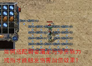 如何搭配霸者屠龙与珍贵魅力戒指才能触发伤害加倍效果? 如何搭配霸者屠龙与珍贵魅力戒指才能触发伤害加倍效果?