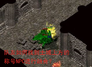 ��������ҵ������Ϸ��ĳƺ�NPC�����ںϣ�