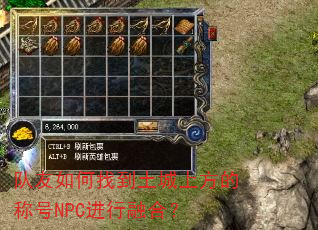 ��������ҵ������Ϸ��ĳƺ�NPC�����ںϣ�